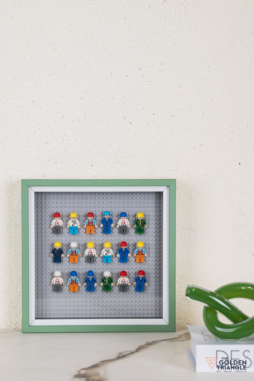 Lego Miniatures 3D Art Frame - Gray