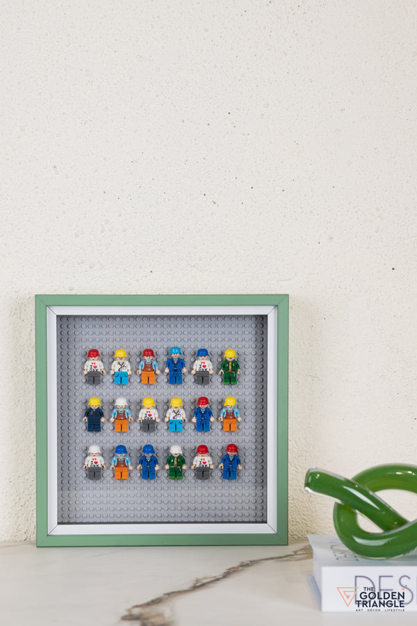 Lego Miniatures 3D Art Frame - Gray