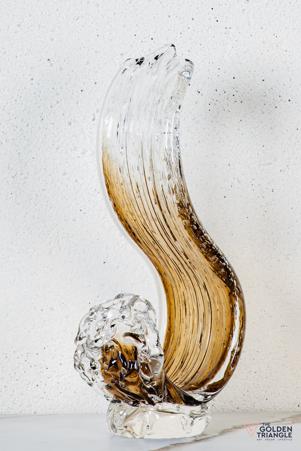 Zyron Crystal Sculpture - Brown