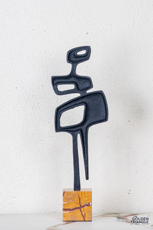 Kivra Abstract Sculpture - Antique Black