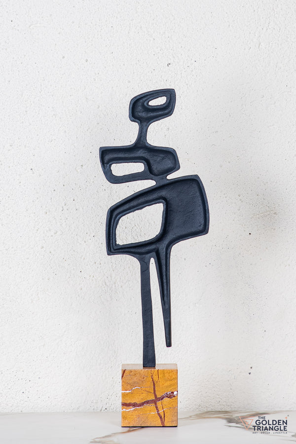 Kivra Abstract Sculpture - Antique Black