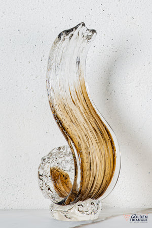 Zyron Crystal Sculpture - Brown