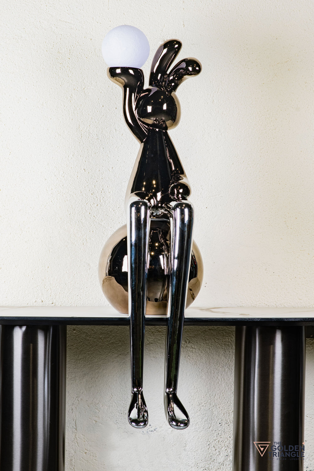 Mr.Fluffa Sitting On Sphere With Light