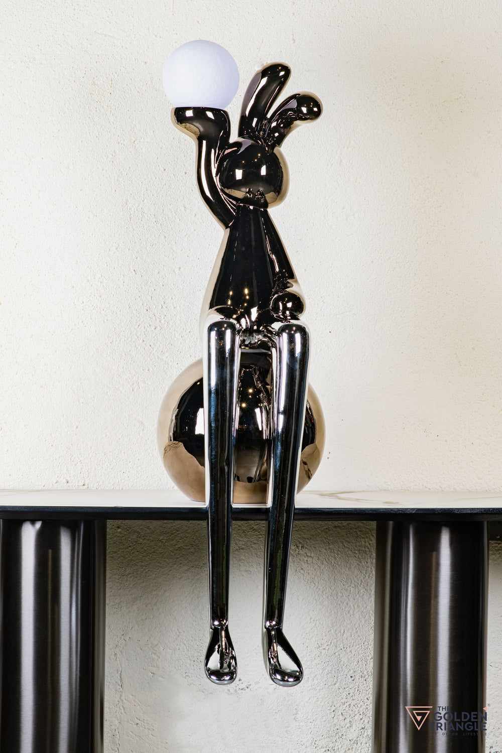 Mr.Fluffa Sitting On Sphere With Light