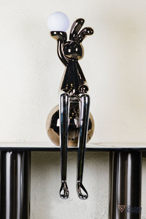 Mr.Fluffa Sitting On Sphere With Light