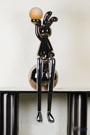 Mr.Fluffa Sitting On Sphere With Light