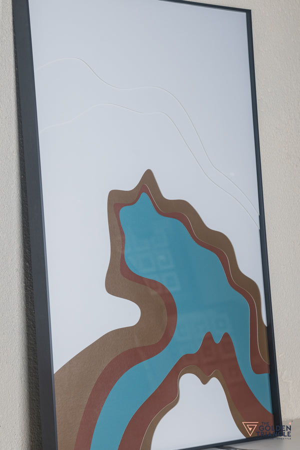 Wave Abstract 3D Wall Art Frame - B