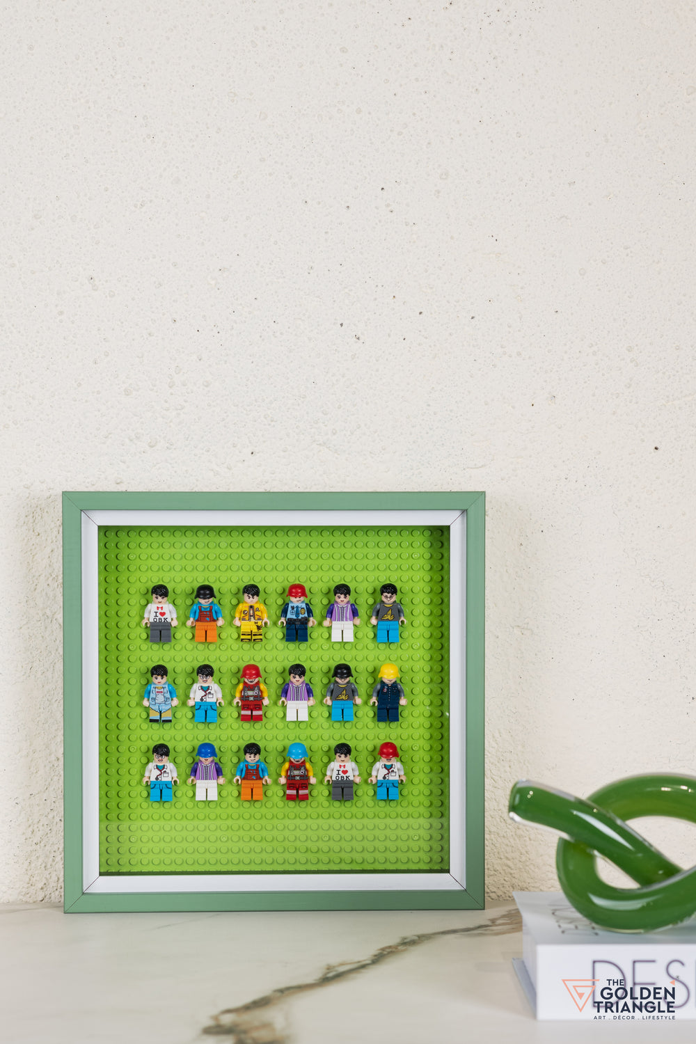 Lego Miniatures 3D Art Frame - Green
