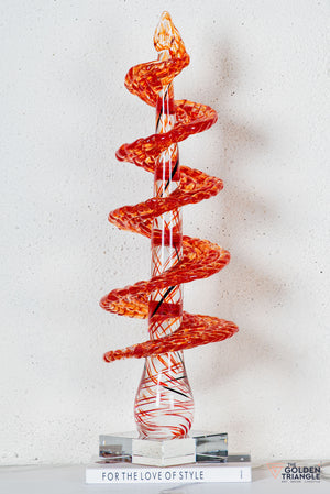 Slovik Crystal Sculpture - Red