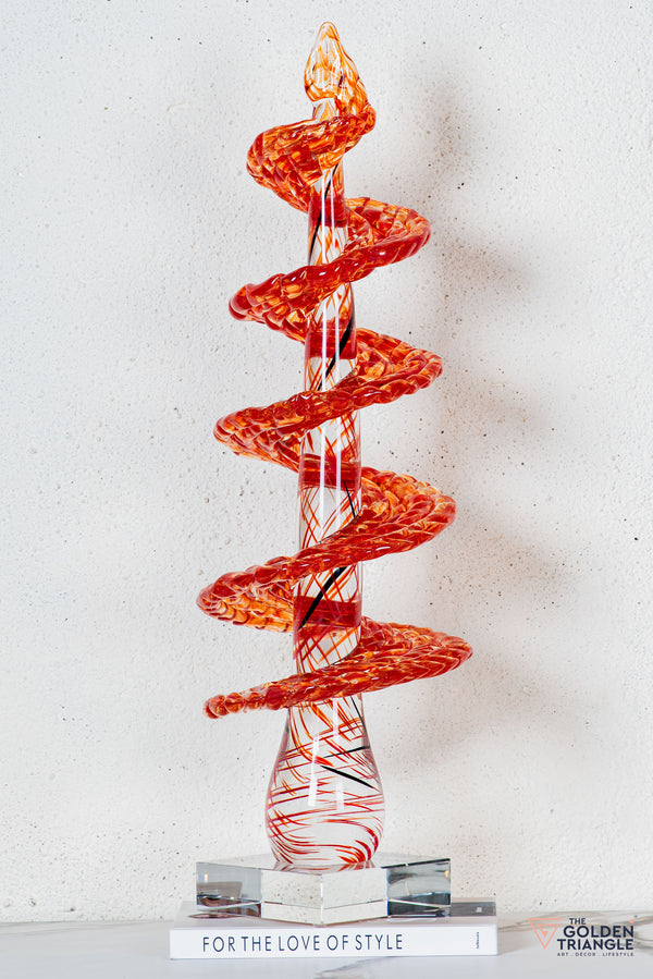 Slovik Crystal Sculpture - Red