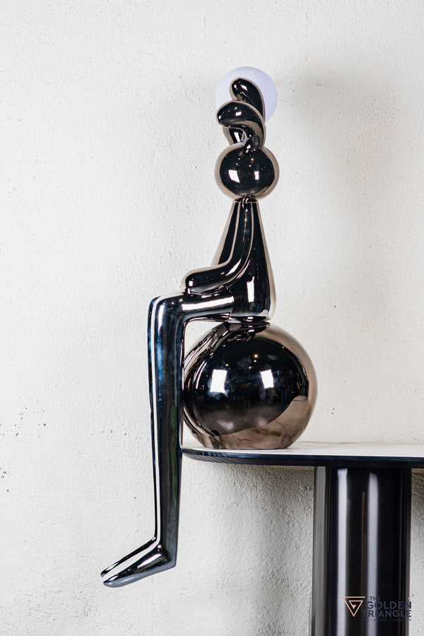 Mr.Fluffa Sitting On Sphere With Light