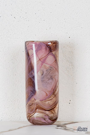 Ossa Glass Vase - Brown