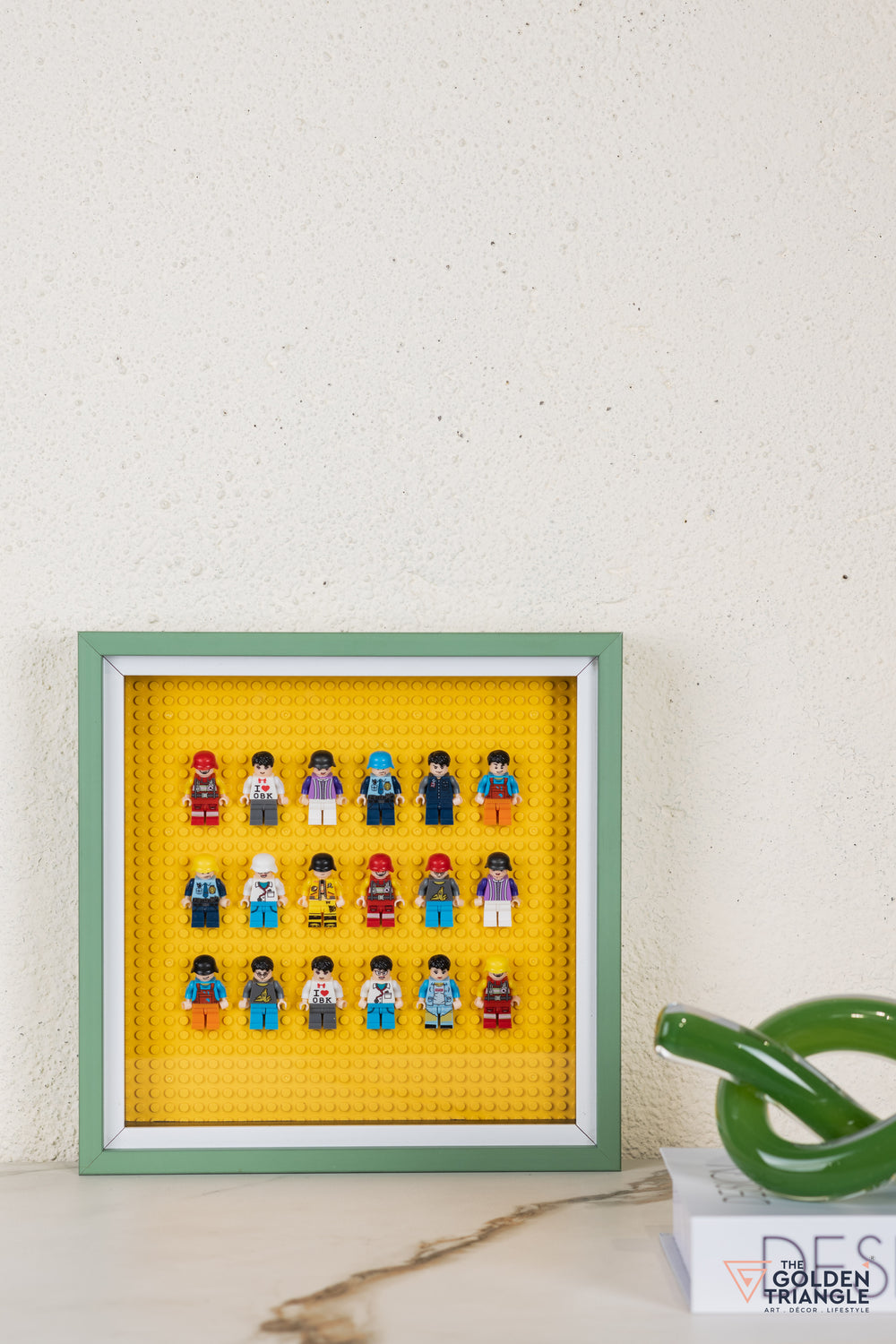 Lego Miniatures 3D Art Frame - Yellow