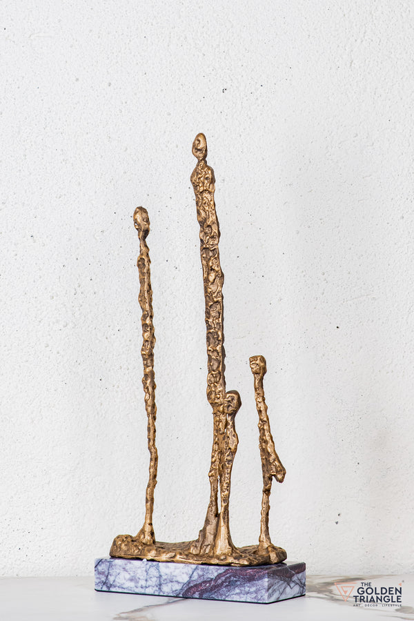 Oryen Sculpture - Antique Gold