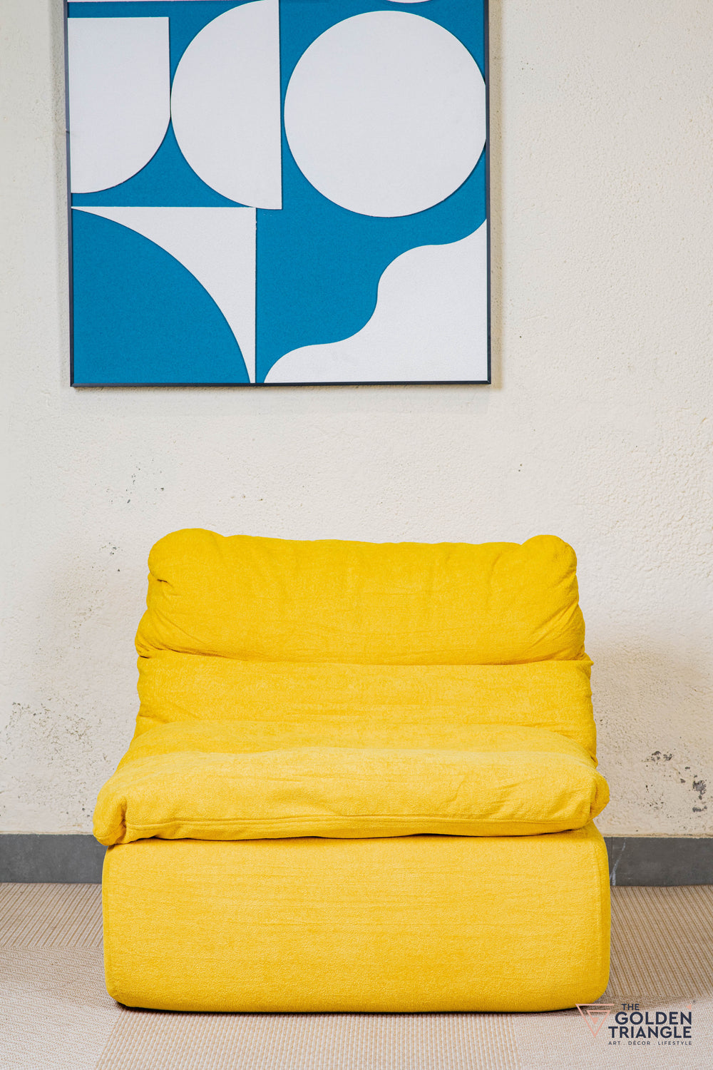 Odette Accent Chair With Footrest - Yellow