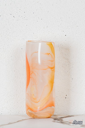 Ossa Glass Vase - Orange
