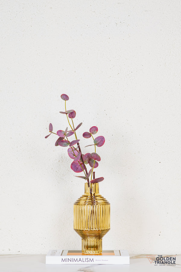 Cael Glass Vase - Yellow