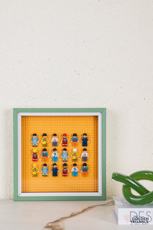 Lego Miniatures 3D Art Frame - Orange