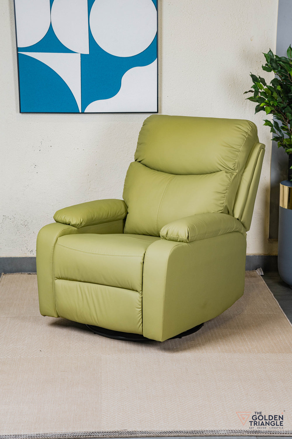 Cove Recliner Swivel Accent Chair - Green
