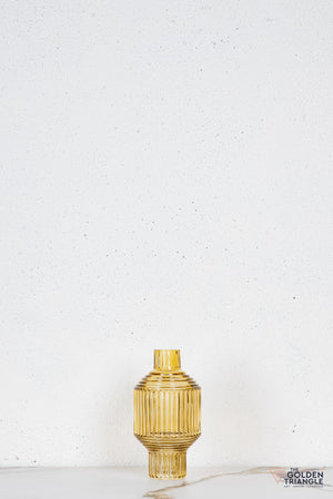 Cael Glass Vase - Yellow