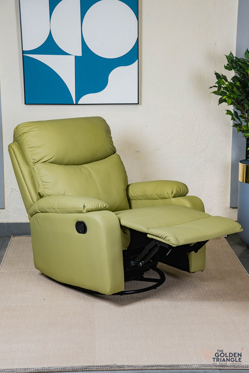 Cove Recliner Swivel Accent Chair - Green