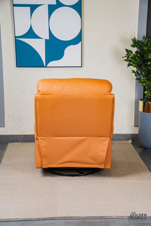 Cove Recliner Swivel Accent Chair - Orange