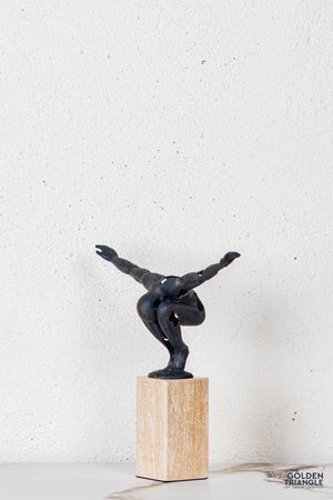 Irvo Diving Man Sculpture - Antique Black