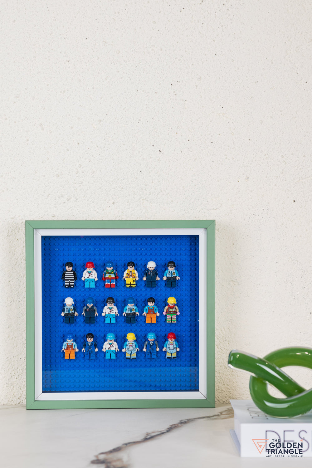 Lego Miniatures 3D Art Frame - Blue
