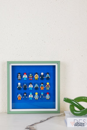 Lego Miniatures 3D Art Frame - Blue