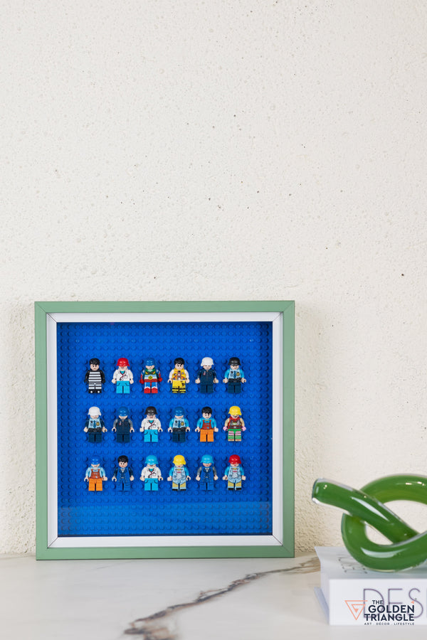 Lego Miniatures 3D Art Frame - Blue