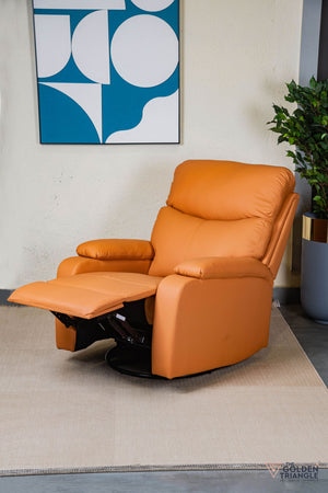 Cove Recliner Swivel Accent Chair - Orange