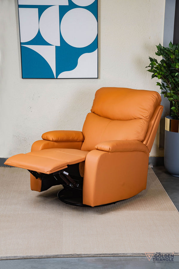 Cove Recliner Swivel Accent Chair - Orange