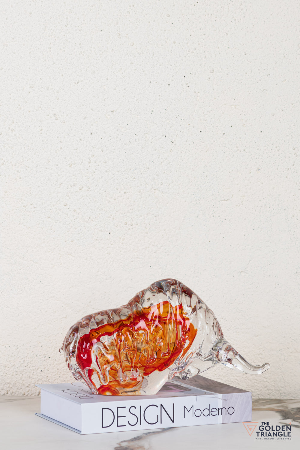 Brezia Bull Glass Sculpture