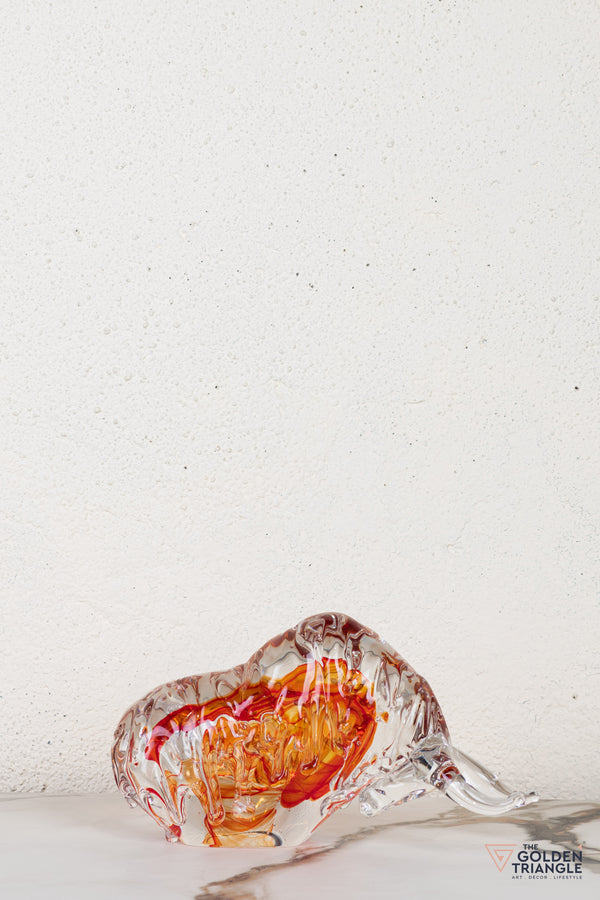 Brezia Bull Glass Sculpture