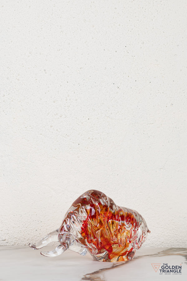 Brezia Bull Glass Sculpture