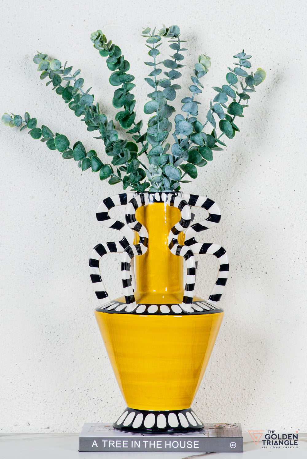 Oto Ceramic Vase - Yellow