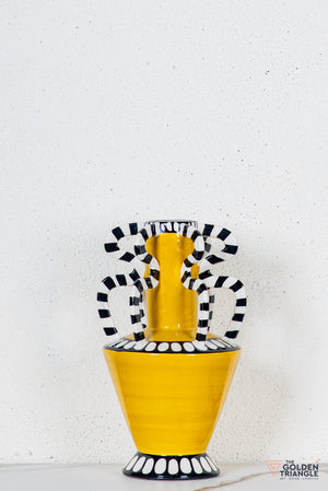 Oto Ceramic Vase - Yellow