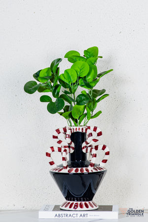 Oto Ceramic Vase - Black