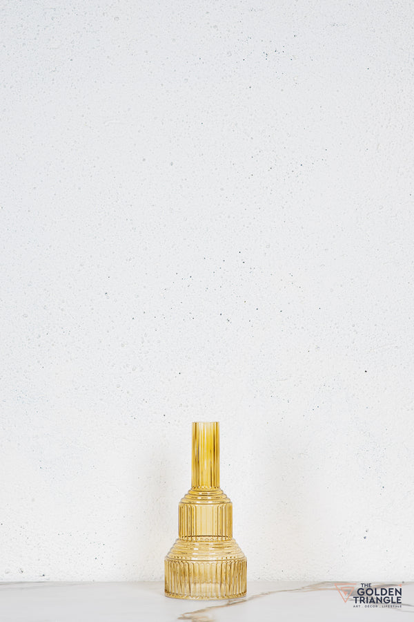Niva Glass Vase - Yellow