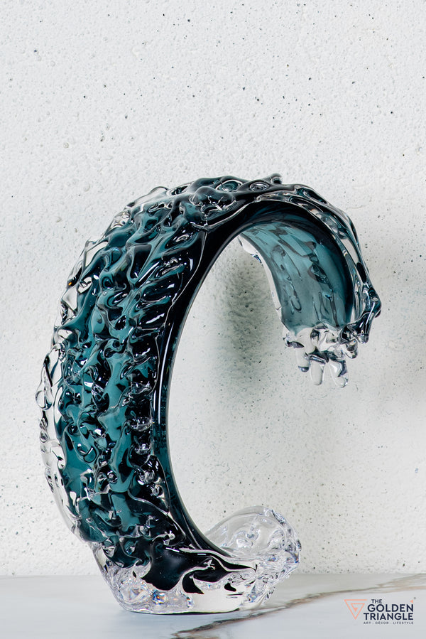 Cyris Crystal Sculpture  - Smoke