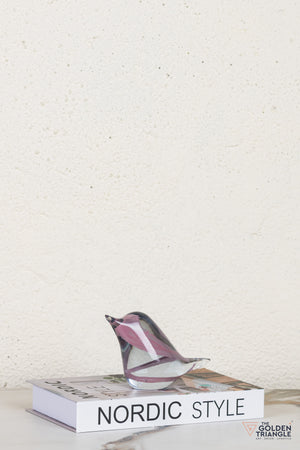 Nuvira Bird Glass Sculpture - A