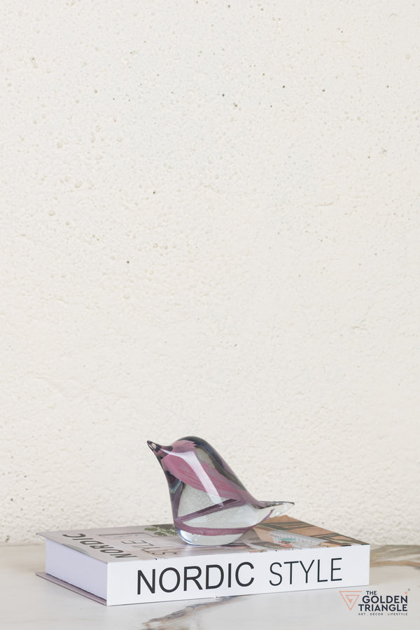 Nuvira Bird Glass Sculpture - A