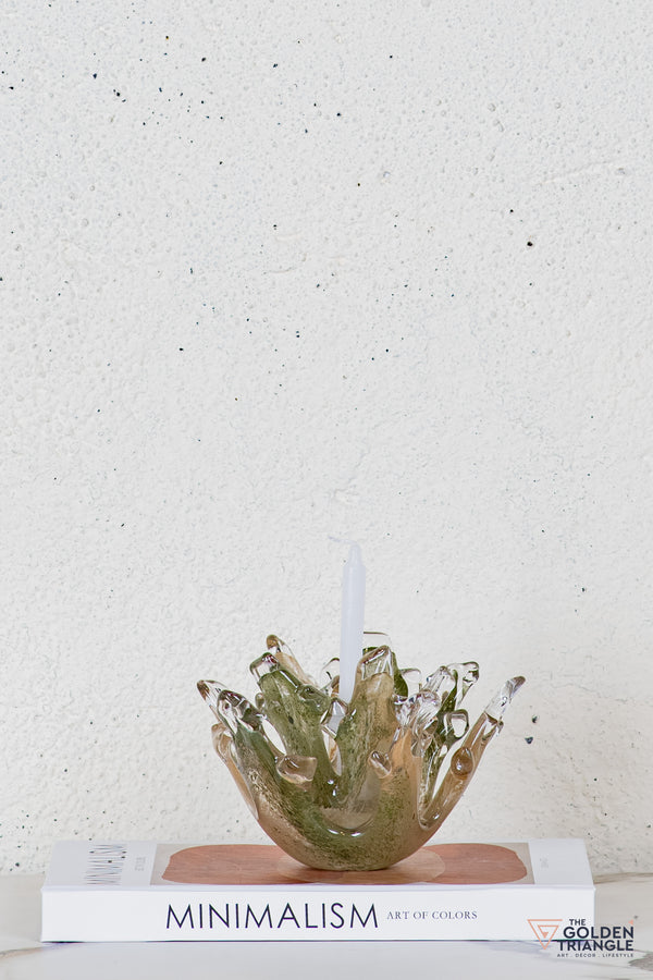 Voss Glass Candle Stand