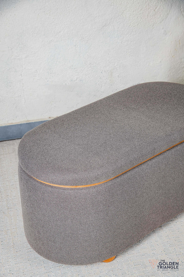 Astral Fabric Storage Bench - Greige