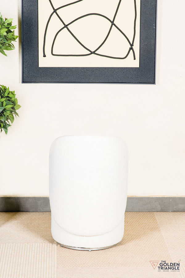 Orella Pouffe with Backrest & Swivel