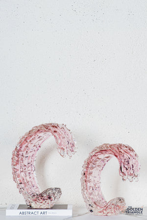 Cyris Crystal Sculpture  - Pink