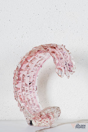 Cyris Crystal Sculpture  - Pink