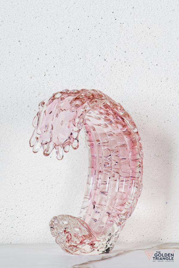 Cyris Crystal Sculpture  - Pink