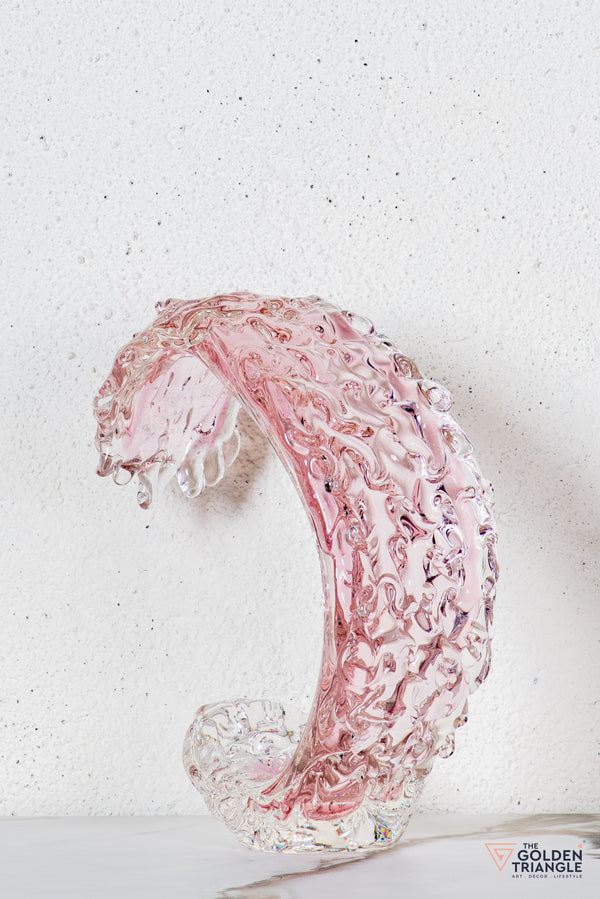 Cyris Crystal Sculpture  - Pink