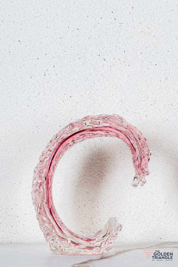 Cyris Crystal Sculpture  - Pink